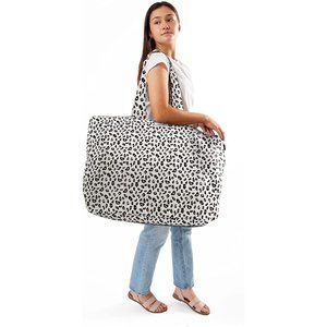 Girls Micro Cheetah Colour Tote Bag Luggage Travel Duffle Bag for women